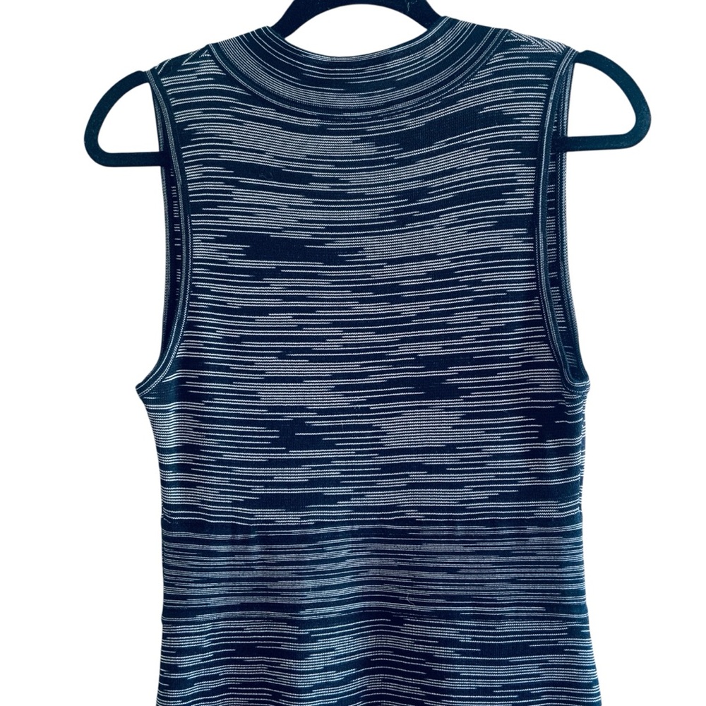Missoni 90’s Knit Fitted Dress Knee Length Sleeveless V-Neck Vintage Women’s 44 - Picture 10 of 15